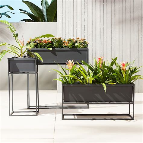 metal flower planter boxes|indoor metal planter boxes.